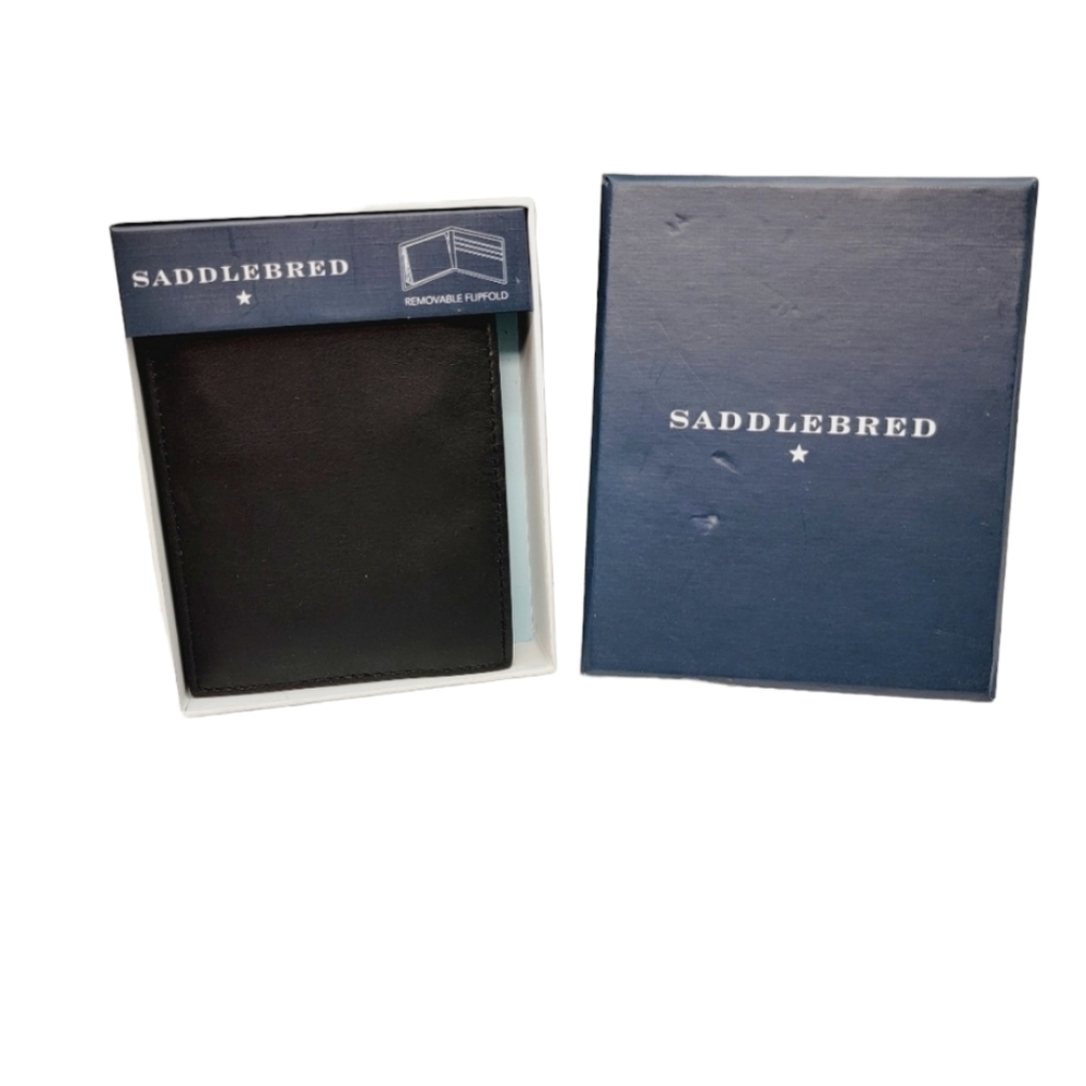 Saddlebred Flip Fold Wallet - Leather -‎ NWT